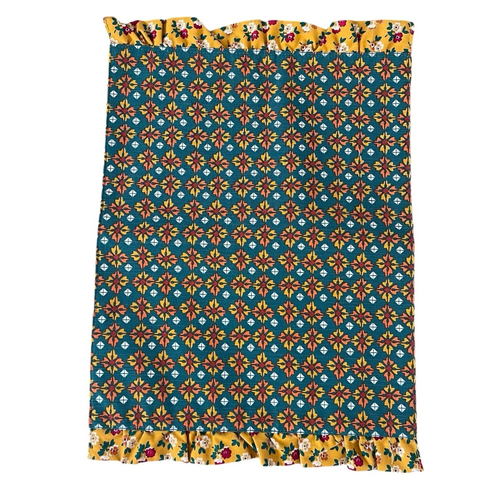 PIONEER WOMAN Floral Placemats Green Yellow Blue Red 14"x20" - One